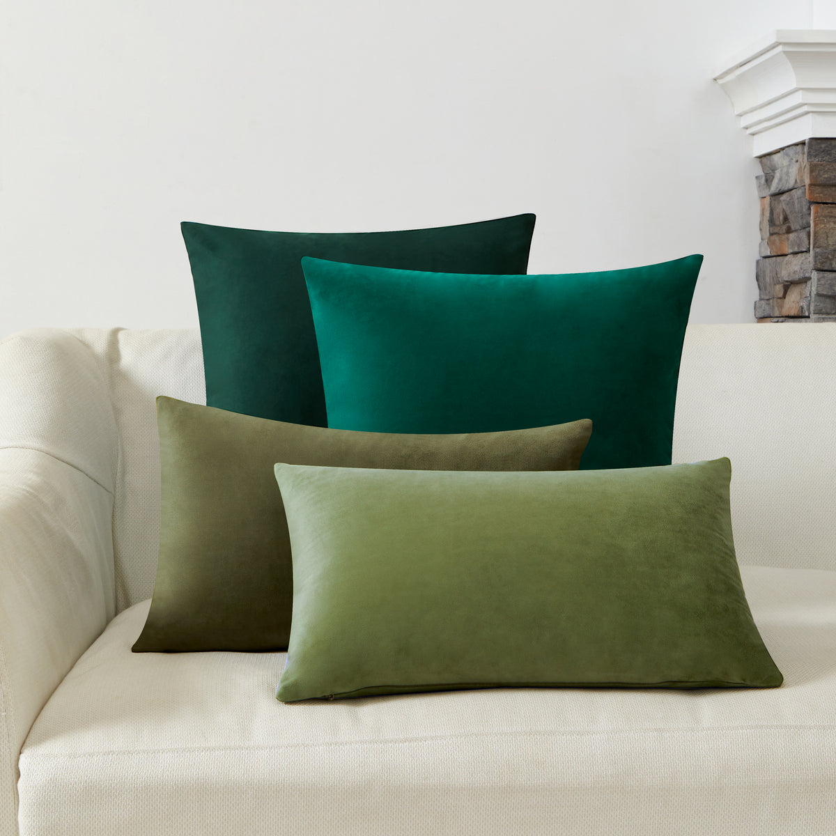 Samt Kissen Set für Stil & Komfort – Interior by Hakito