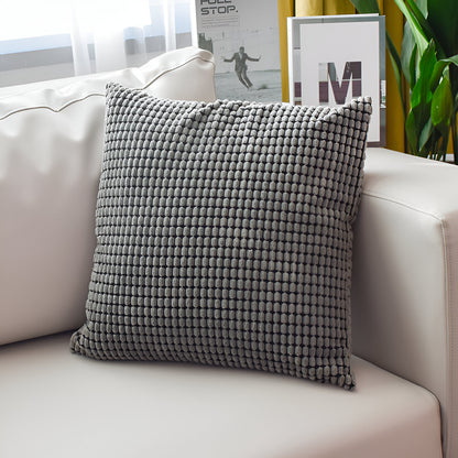 Stylisches graues Kissen von Interior by Hakito, Teil des Sven Kordsamt Kissen-Sets, ideal für Ihr Zuhause.