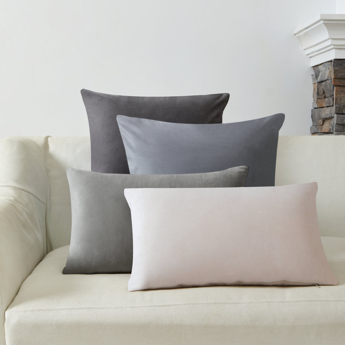 Samt Kissen Set für Stil & Komfort – Interior by Hakito
