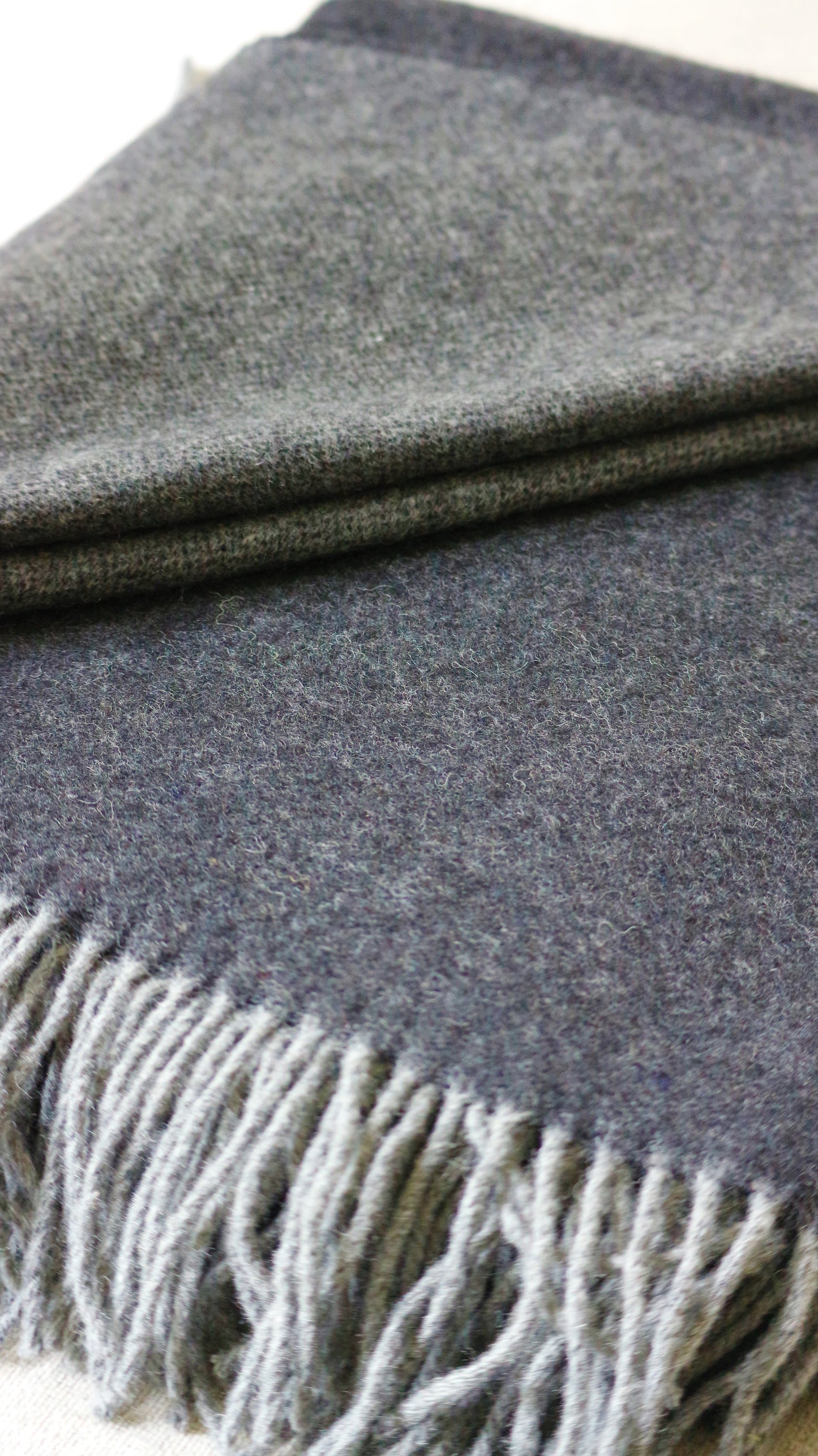 Merino Wolle Tagesdecke warm und weich