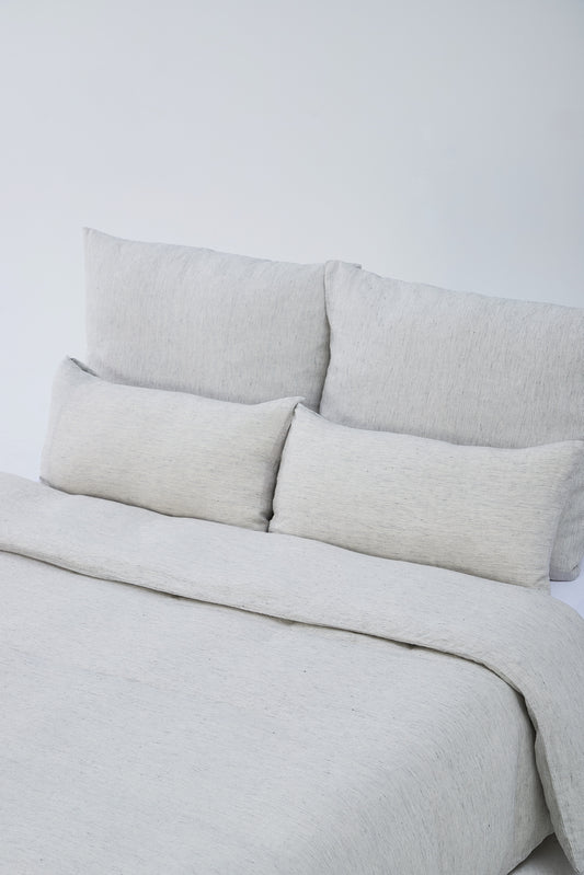 100 % GOTS Leinen Bettwäsche-Set – pinestripe | Nachhaltig & Atmungsaktiv