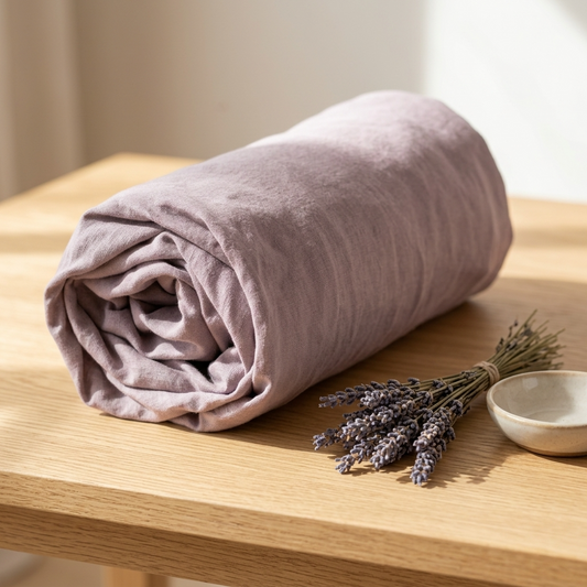 Reine Leinen Spannbettlaken GOTS von Hakito - Temperaturregulierend & Hypoallergen für 90-200 cm Betten
