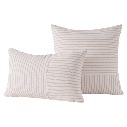 Kissen Ella 2er Set von Interior by Hakito mit dezenten Streifen und zeitlosem Design, perfekt für jede Umgebung.