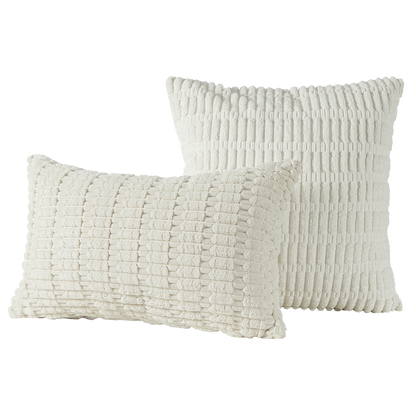Zweites Set von Boho Kissen Mosa von Interior by Hakito, weich und stilvoll in cremefarbenem Design, ideal für Couch und Dekoration.